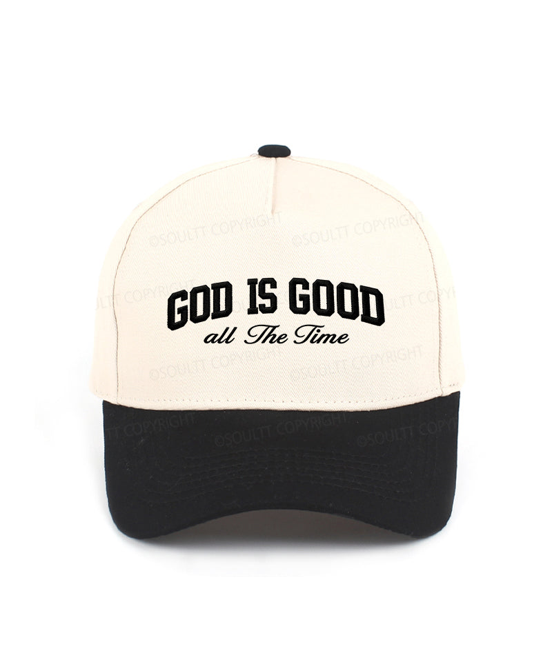 God Is Good All The Time Christian Trucker Hat