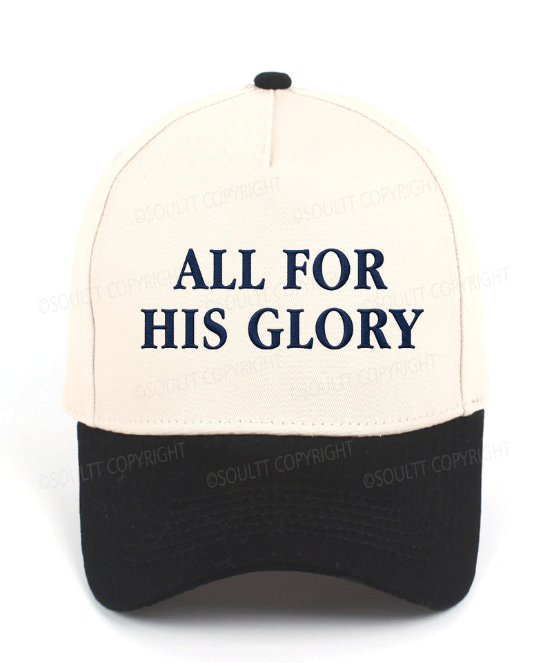 All For His Glory Christian Trucker Hat