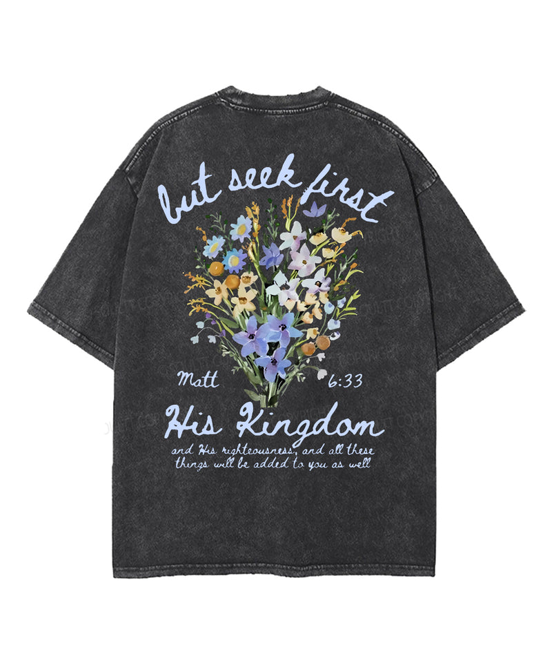 His Kingdom Double Sided Unisex Washed Christian T-shirt