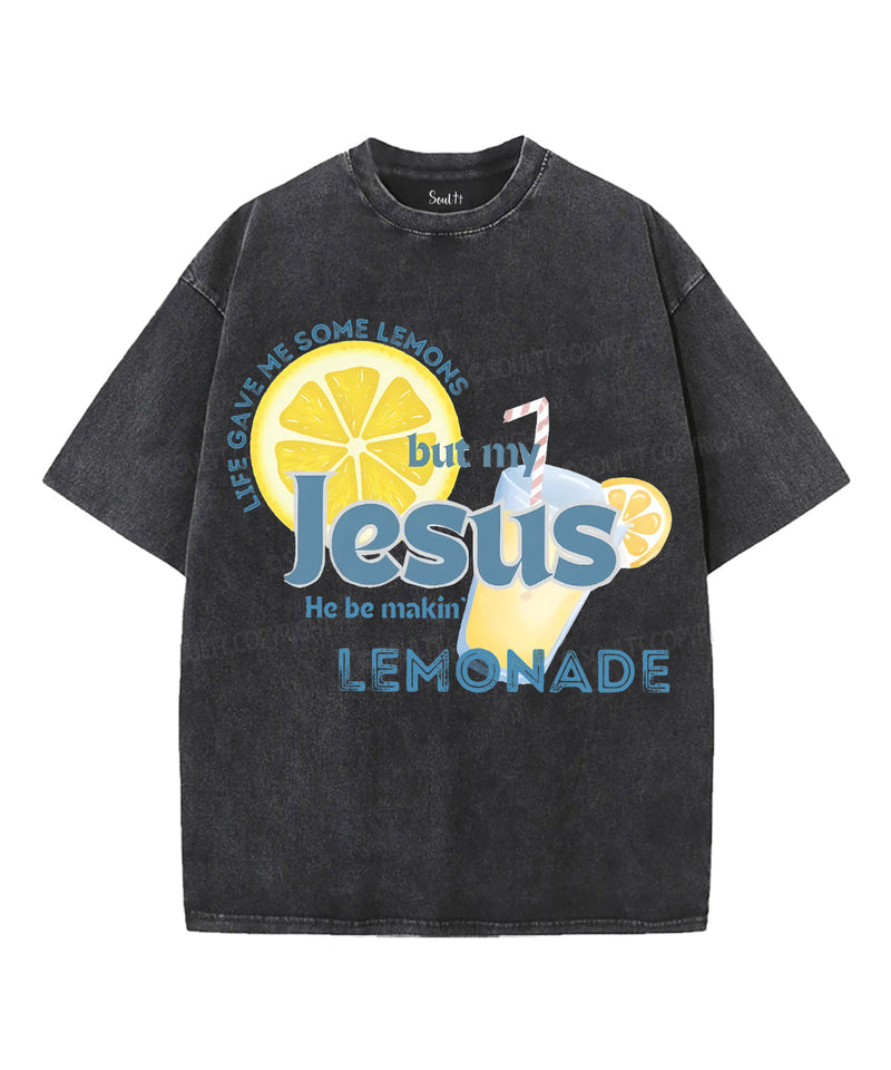 Life gave me some lemons Unisex Washed Christian T-shirt