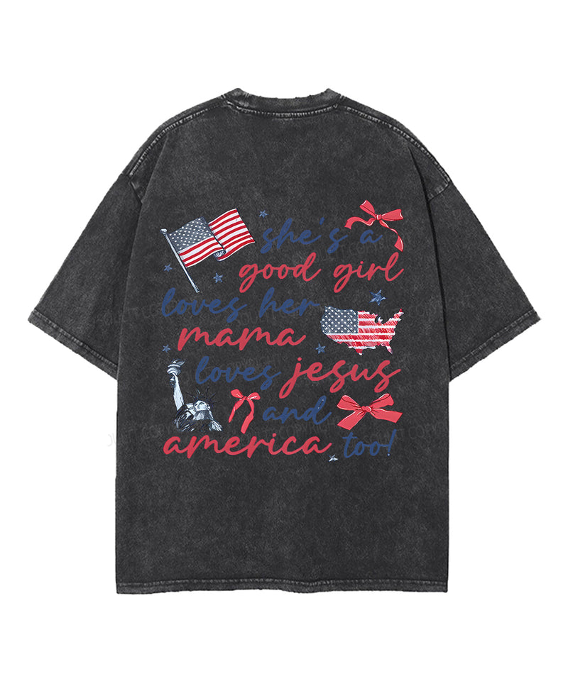 She's a Good Girl Double Sided Unisex Washed Christian T-shirt