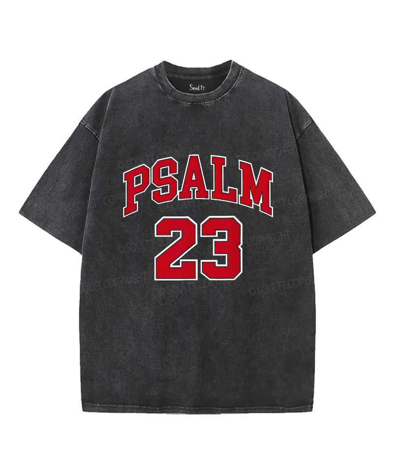 Psalm 23 Unisex Washed Christian T-shirt