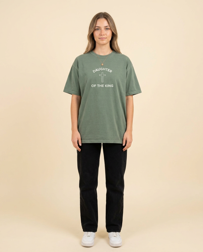 Daughter of the King Tee — Olive