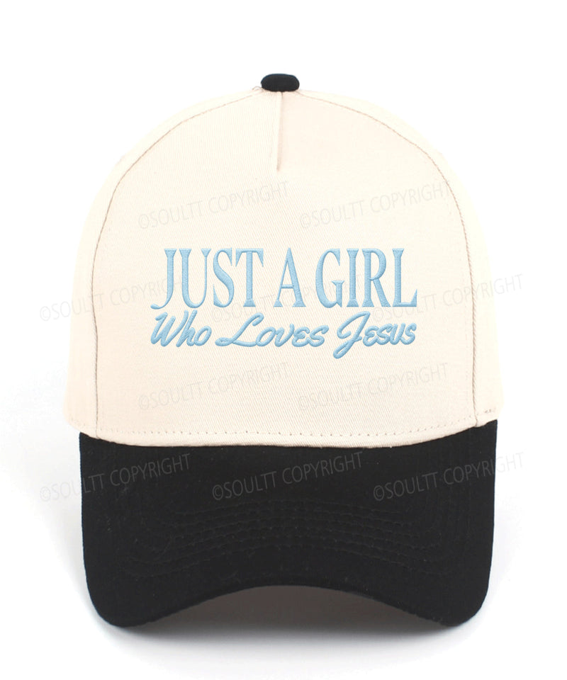 Just A Girl Who Loves Jesus Christian Trucker Hat