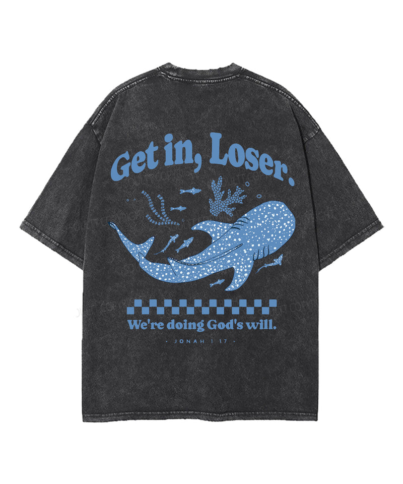 We're Doing God's Will Double Sided Unisex Washed Christian T-shirt
