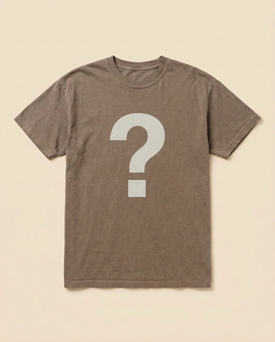 Free Gift mystery tee flatlay