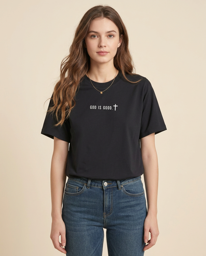 God Is Good Tee — Black