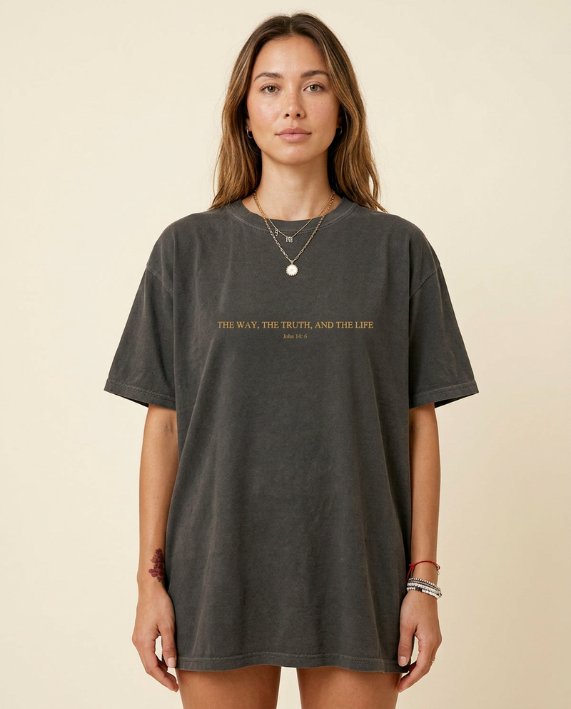 The Way, The Truth & The Life Tee — Pepper