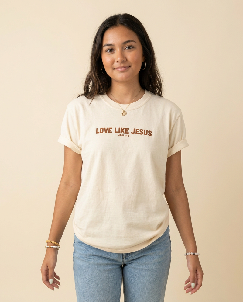 Love Like Jesus Tee — Natural